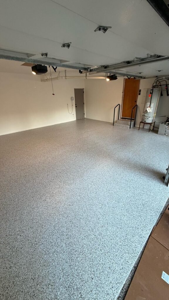 garage concrete coating with epoxy finish